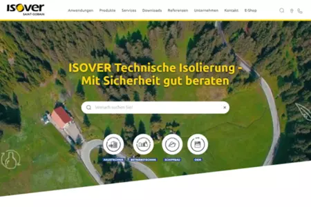Neue Website für ISOVER Technische Isolierung