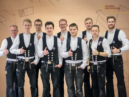 Team der Zimmerer Nationalmannschaft 2025