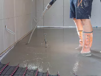 Einbringen Nassestrich