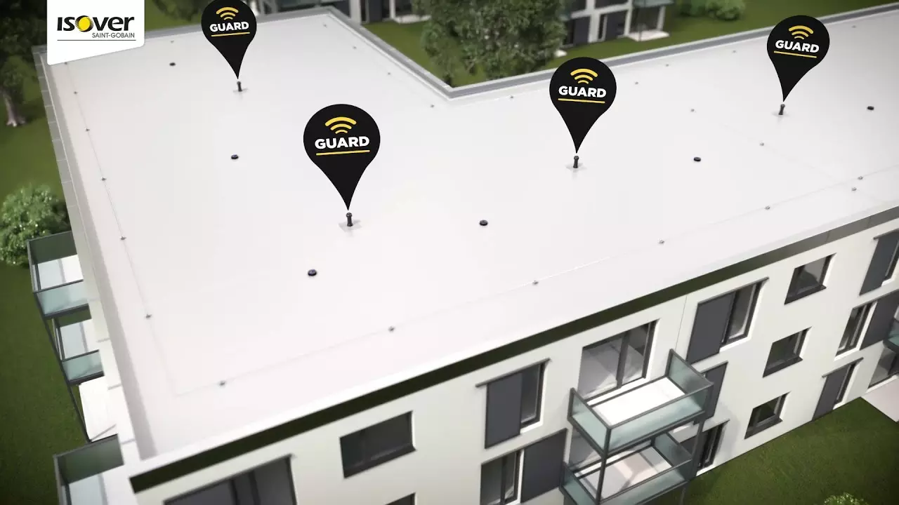 Feuchtesensor für das Flachdach zur Minimierung von Feuchteschäden | ISOVER GUARD SYSTEM thumbnail